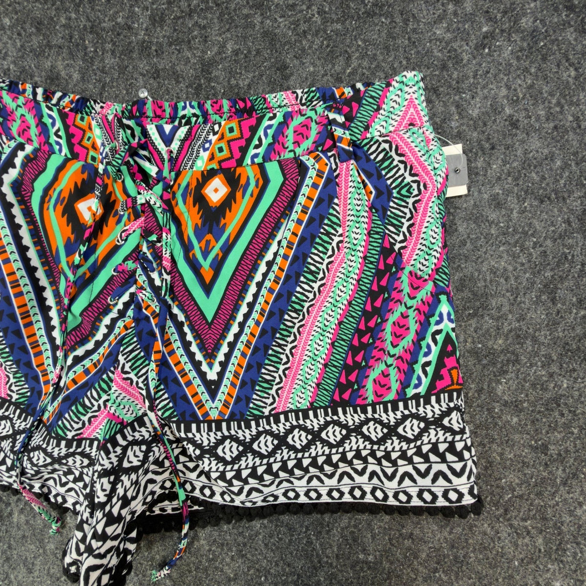 My Michelle Modern Tribal Print Shorts Juniors XL Multi Polyester NWT