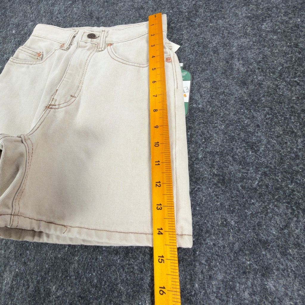 Lee 90s Soda Pop Denim Shorts Junior 3 Khaki Recycled Cotton NWT Vintage