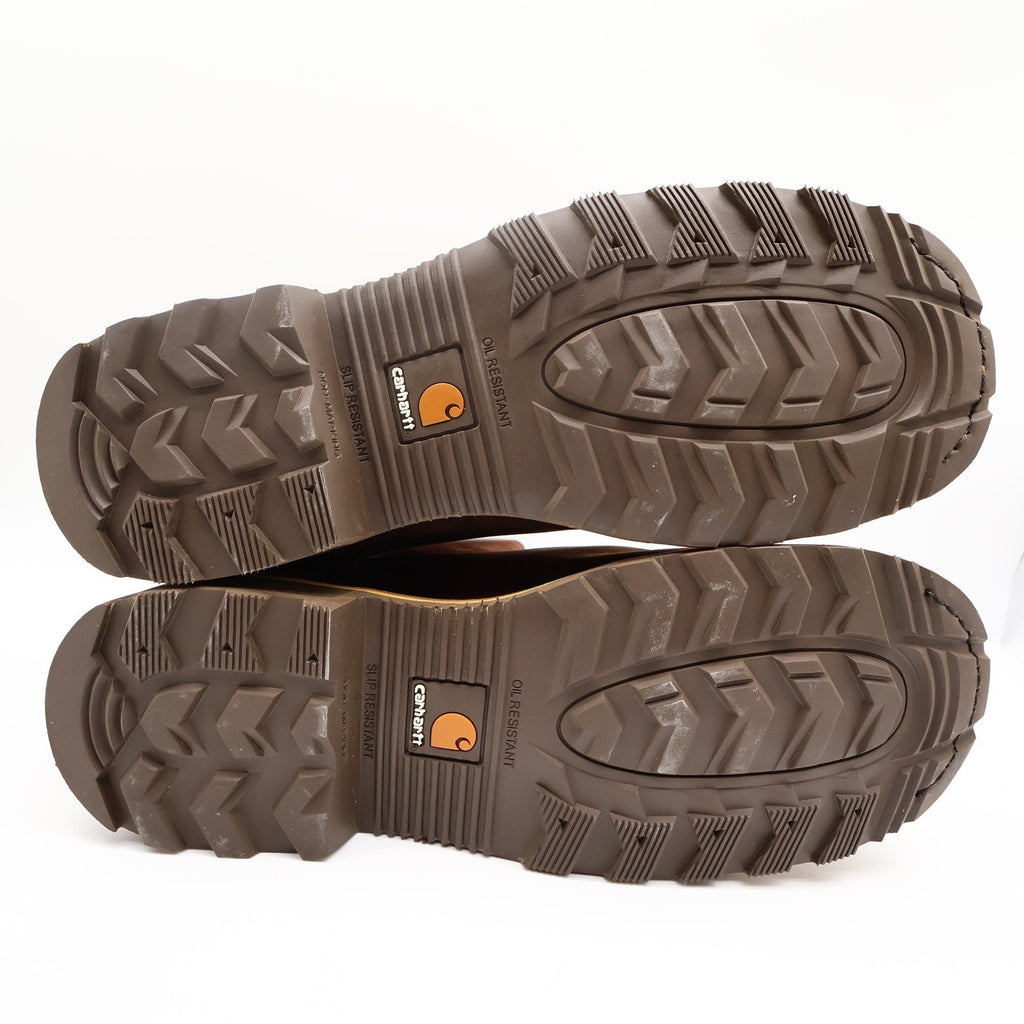 Carhartt Nano Composite Toe Pull-On Boot Mens 11W Brown Leather Waterproof NEW