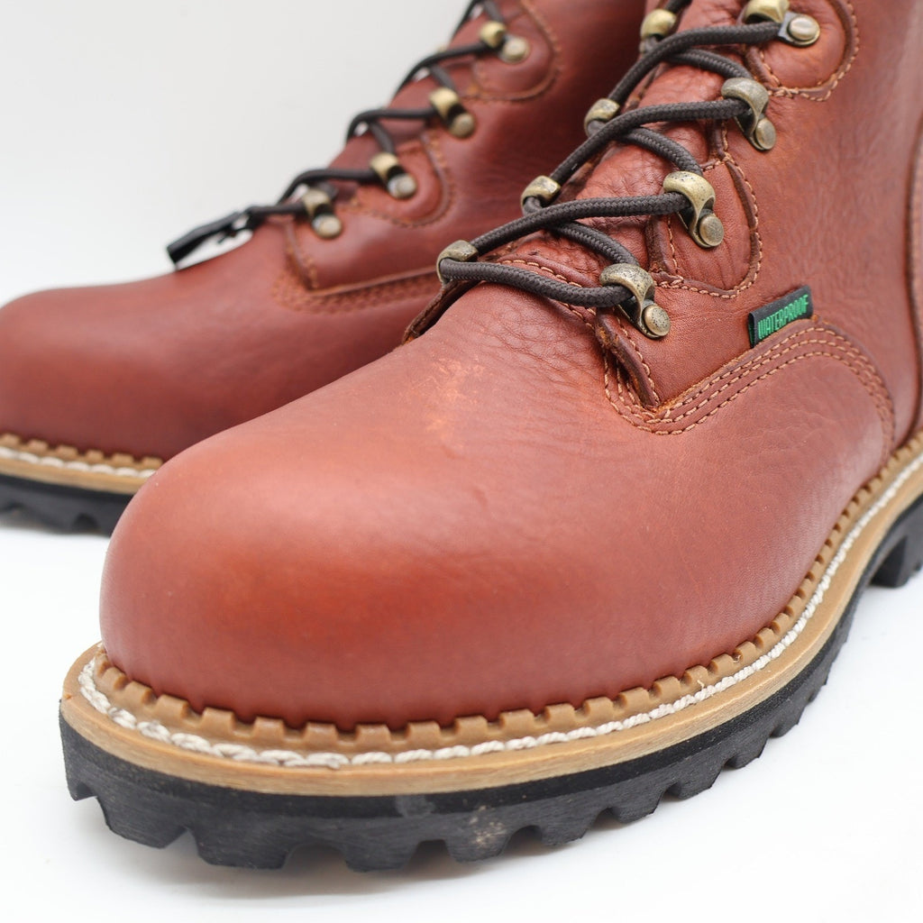 Georgia Boot Hammer Work Boot Mens 9.5 Brown Leather Steel Toe Waterproof G8388