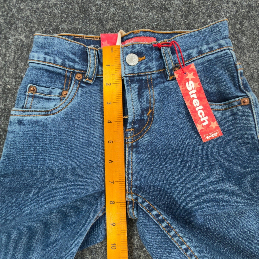 Levi's Vintage Y2K 517 Flare Jeans Girls Size 8 Slim Blue Denim NOS - take2supply