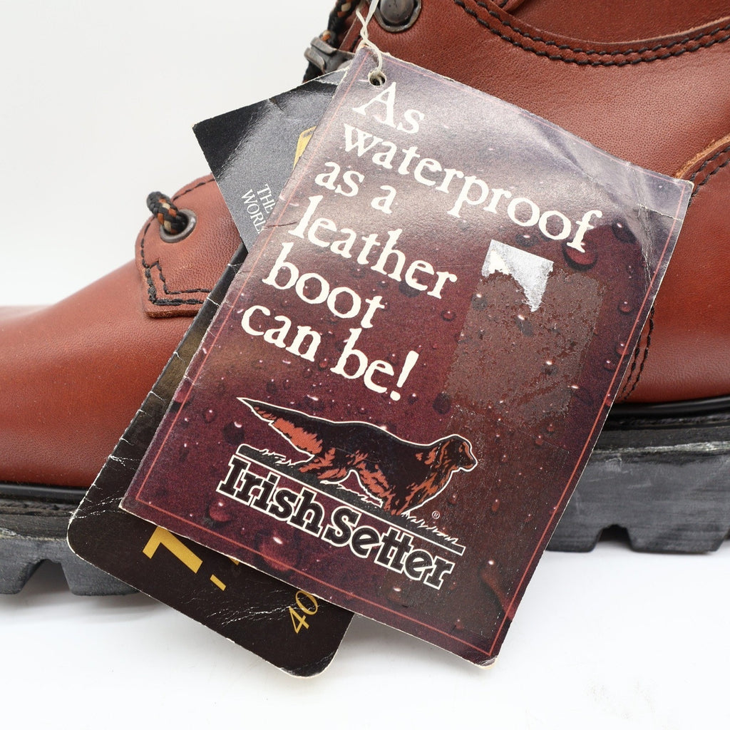 Irish Setter Stag 828 Hunting Boots Mens 8 Brown Leather New With Box