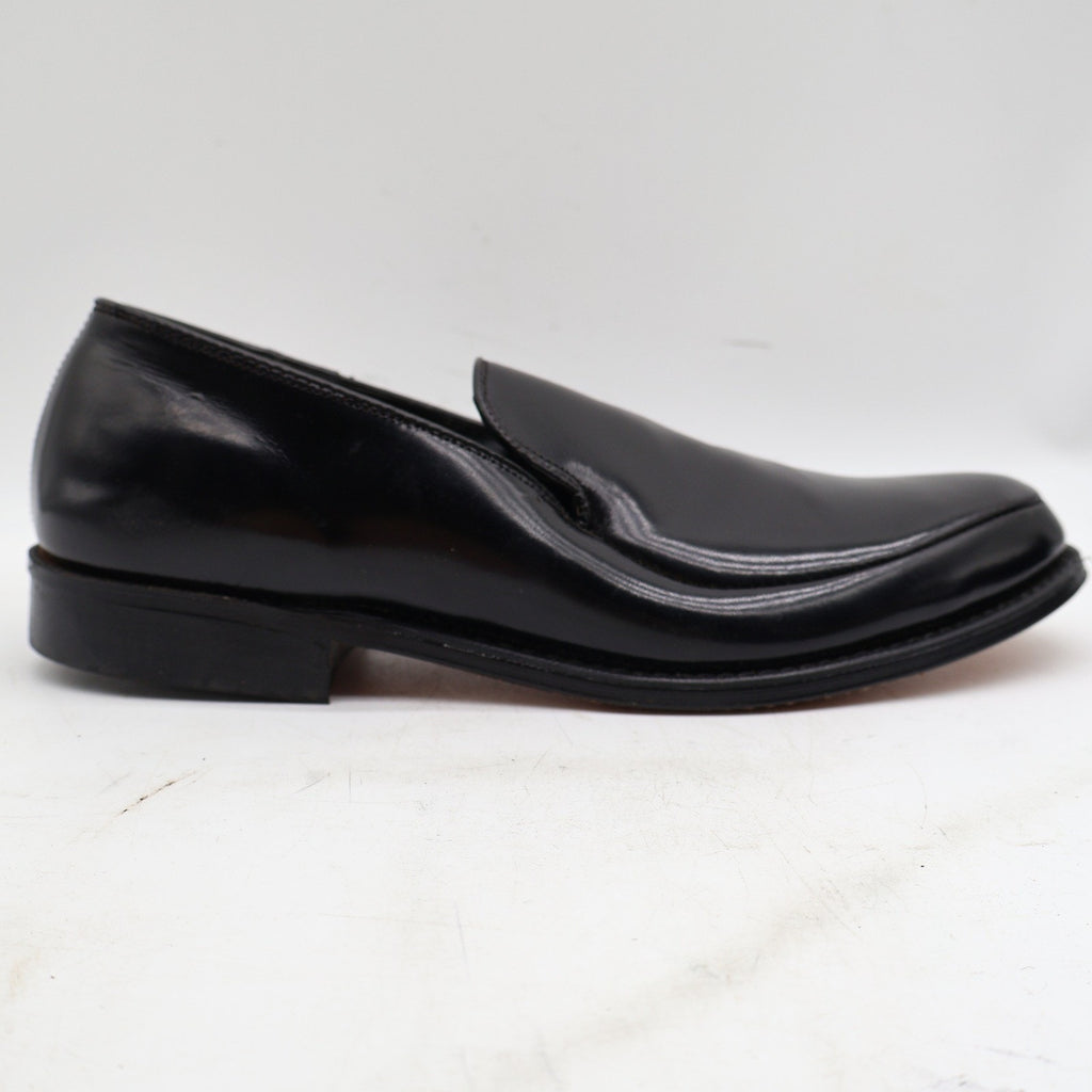 Vintage Cedar Crest Black Leather Moc Toe Slip-On Dress Shoes Boys' 14 Deadstock