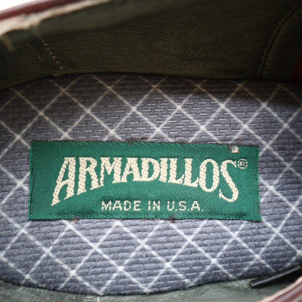 Vintage Armadillos Stanford II Burgundy Leather Oxfords Men's 10M USA Made New