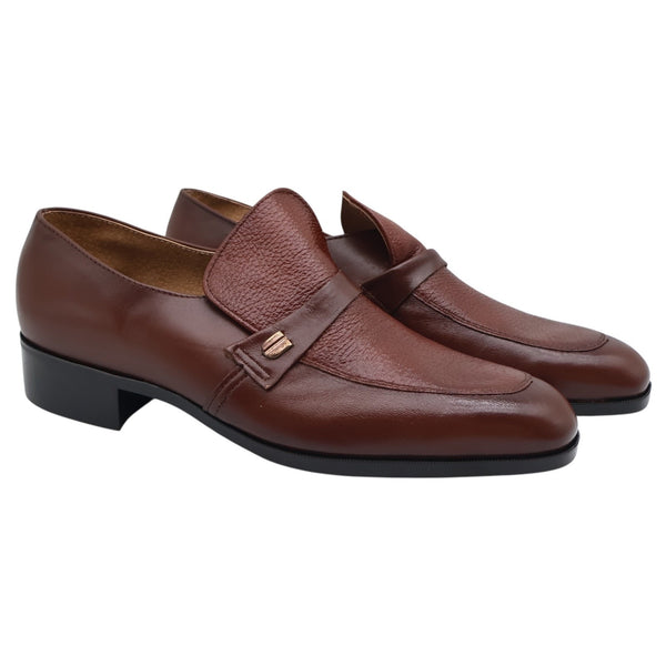 Vintage 70s Barclay Endicott Johnson 95182 Brown Leather Slip-On Loafers Men's 12D USA