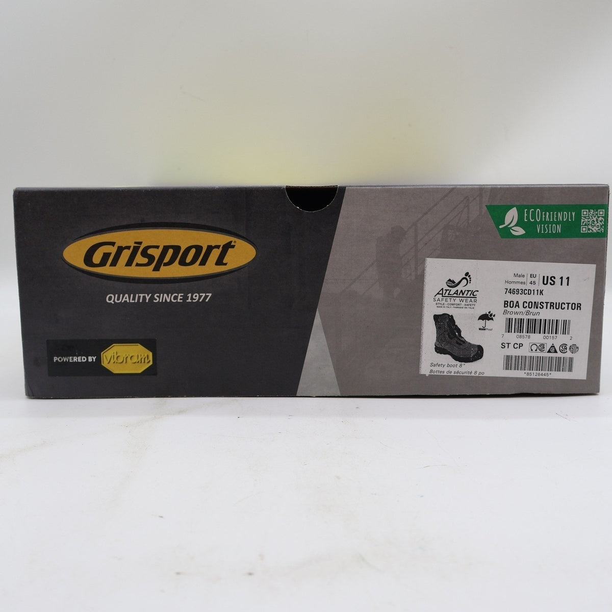 Grisport BOA Constructor Safety Boots Men 11 Brown Leather Waterproof 74693CD11K