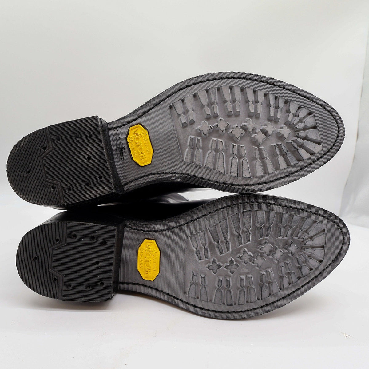 Double-H 4620 Work Western Boots Mens 9 D Black Leather NWT Made in USA Vibram