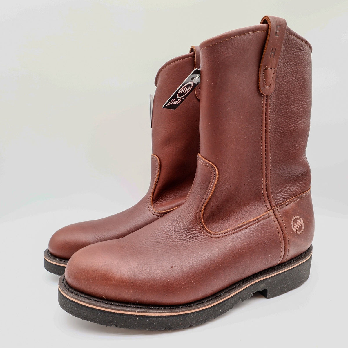Double-H 3730 Boots Mens 11EE Brown Leather AG7 Ranchwell EH Made in USA NWT