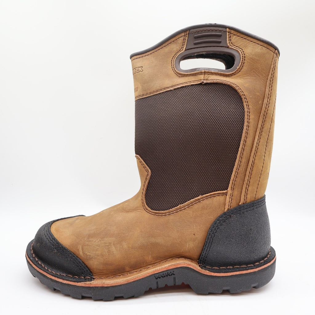 Worx by Red Wing 5715 Steel Toe Work Boots Mens 9.5 Brown Leather New No Box - take2supply