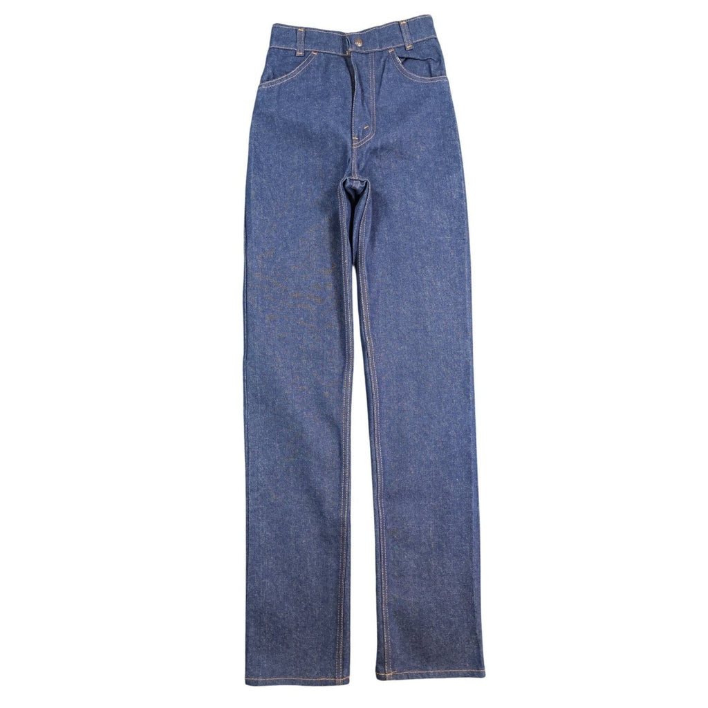 Levi's Vintage 70s Orange Tab Jeans Girls 14 Slim Blue Denim NOS 24x32 - take2supply