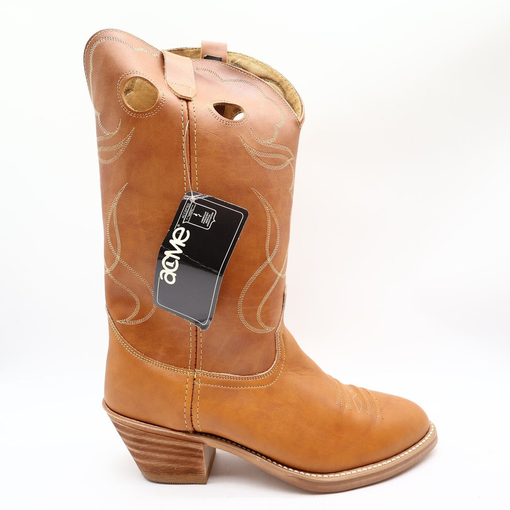 Acme Vintage 80s Western Cowboy Boots Mens 10.5 EW Brown Leather Box NWT