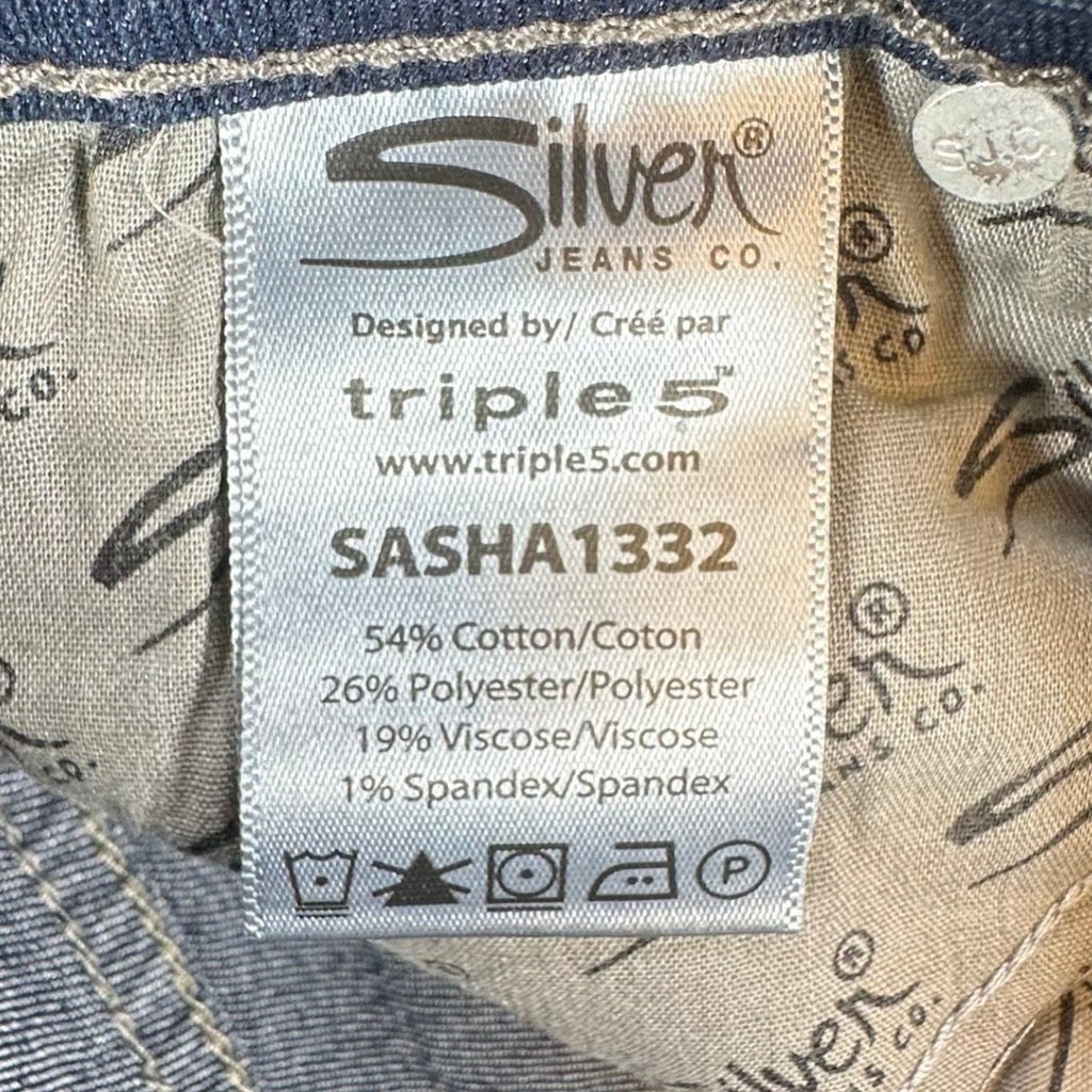 Silver Jeans Sasha Skinny Fit Girls 12 Blue Denim Eco-Friendly NWT