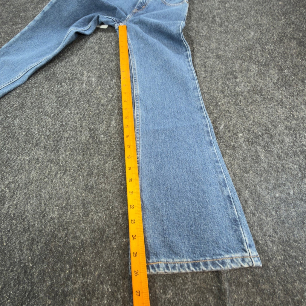 Levi's 517 Flare Jeans Girls 10 Slim Blue Cotton Slim Fit Vintage Y2K New - take2supply