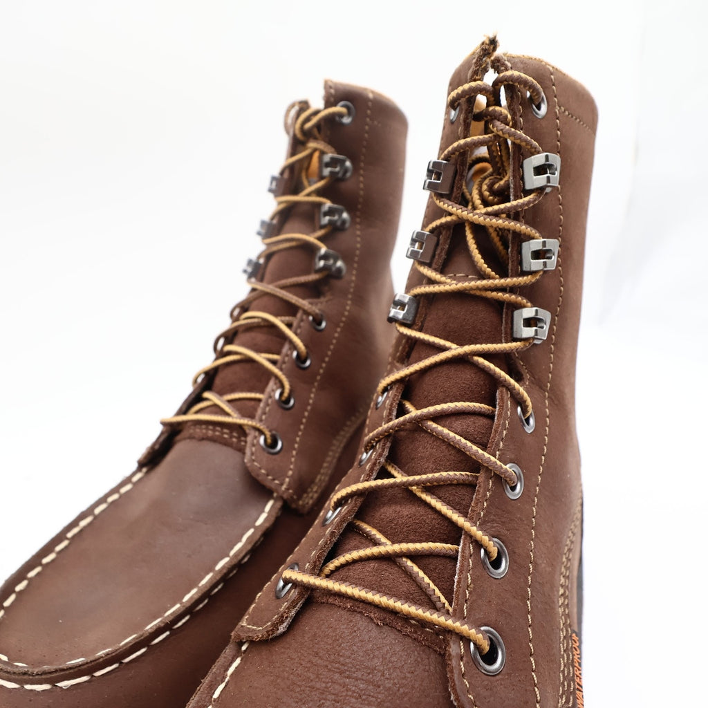 Carhartt Mens Modern Waterproof 8 Inch Wedge Work Boots Brown Leather 8.5 M NIB