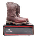 Double-H Boots Mens 11 D Roper Leather Work Safety Toe DH5133 Brown NIB