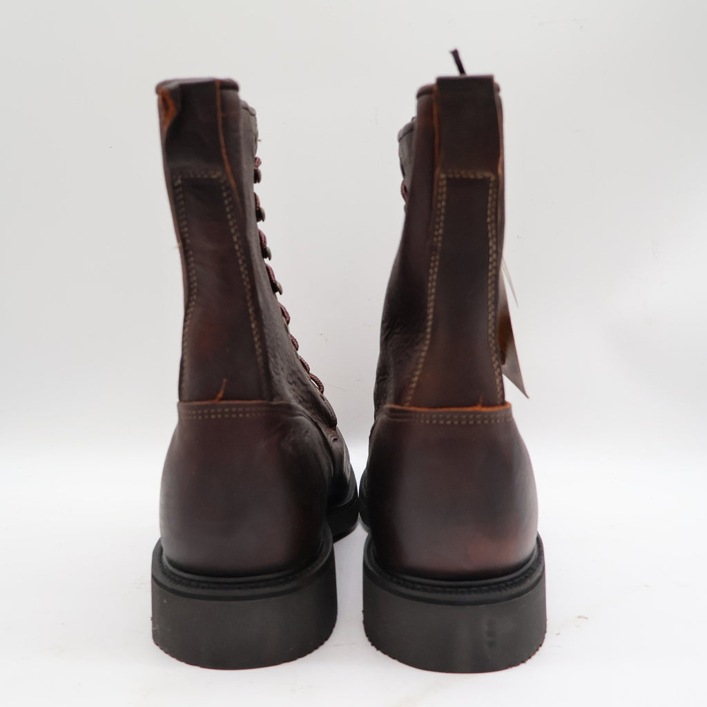 Justin 761 Double Comfort Kiltie Work Boots Men's 13 EE Brown USA Made Deadstock