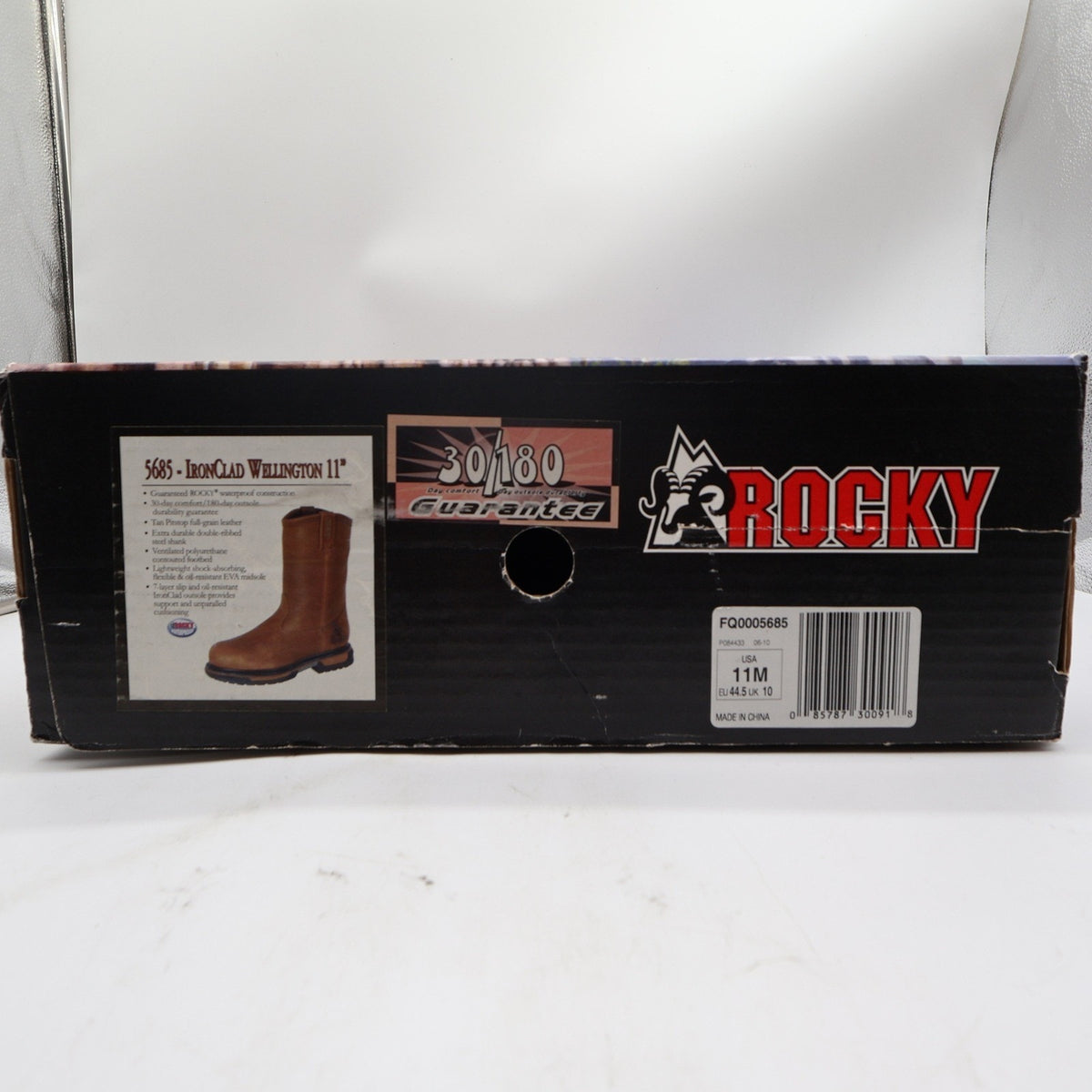 Rocky IronClad 11-Inch Waterproof Tan Leather Wellington Work Boots Men's 11M NWT