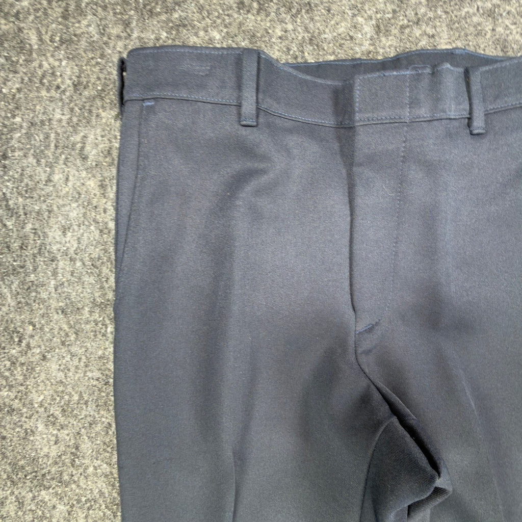 Vintage 70s Pants Mens 32x32 Gray Dacron Polyester Deadstock Trousers 527-1000