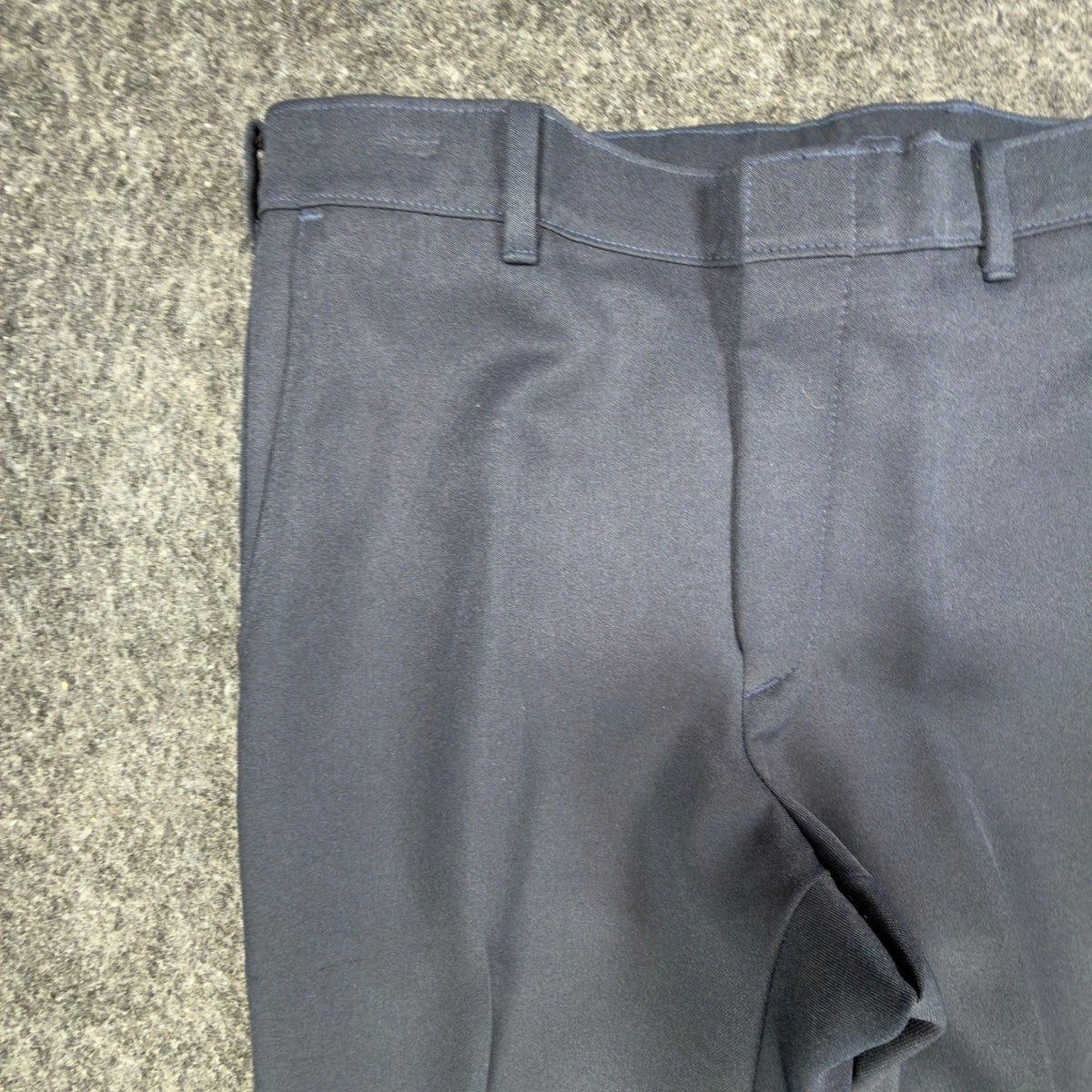 Vintage 70s Pants Mens 32x32 Gray Dacron Polyester Deadstock Trousers 527-1000