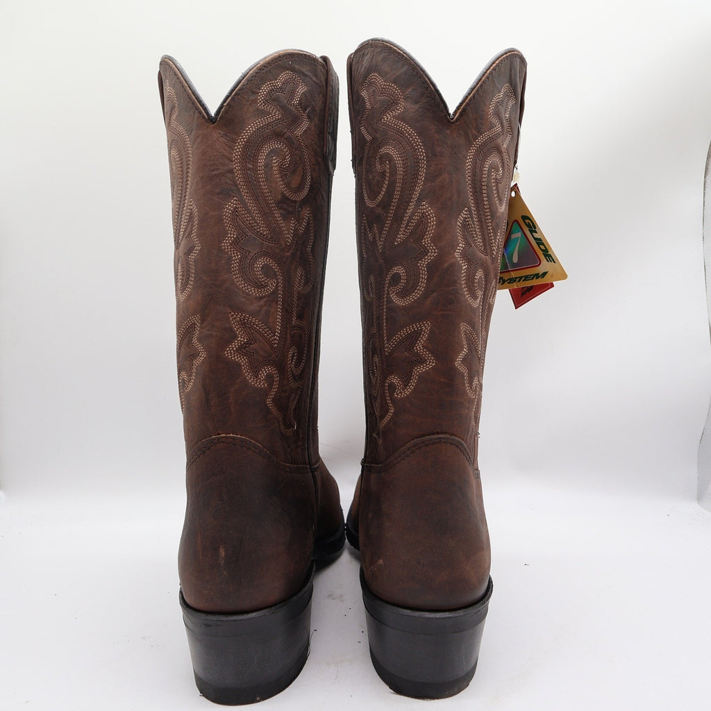 Double-H Aero-Glide 7 System Western Boots Mens 12 D Brown Leather NWT