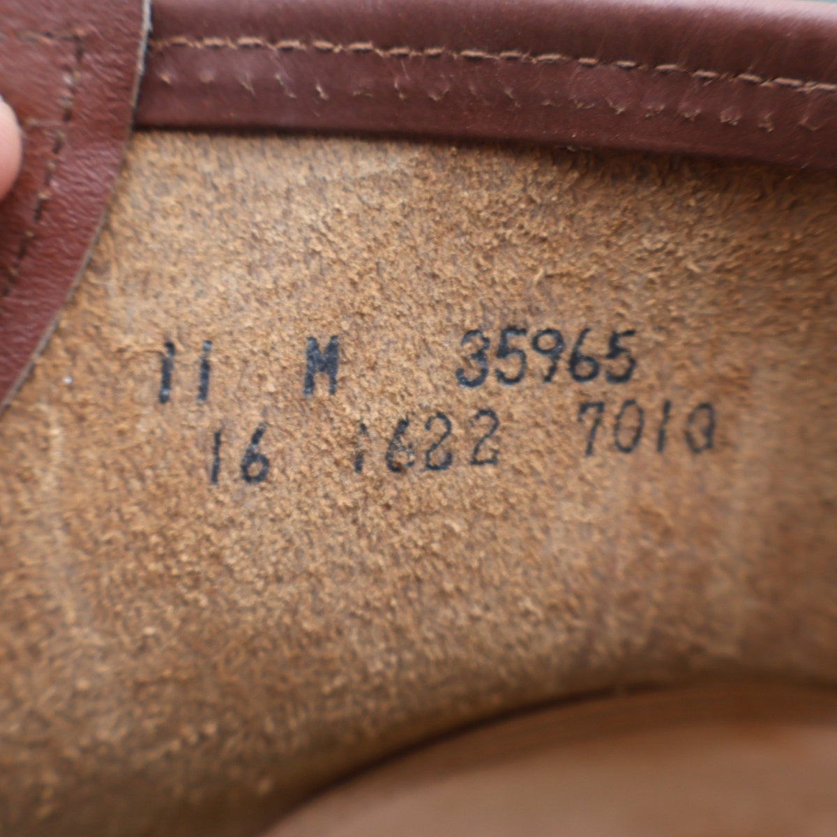Cedar Crest Work Boots Mens 11 Vintage Deadstock Brown Leather Flex-Weld USA