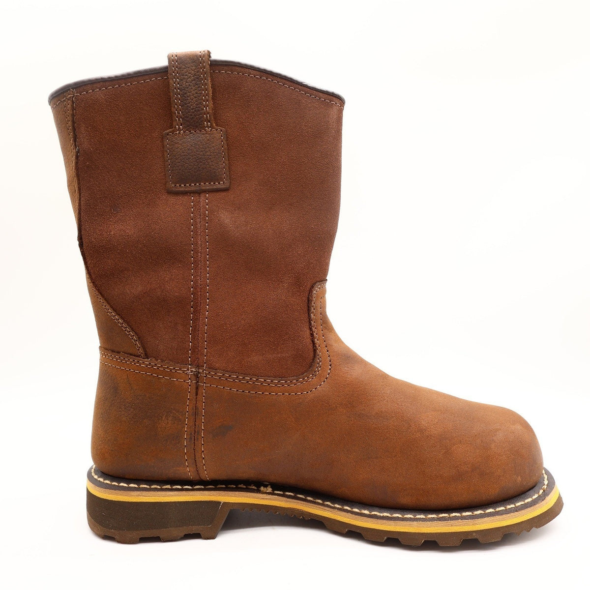 Carhartt Waterproof 10-Inch Pull-On Work Boot Mens 9.5M Brown Leather NEW