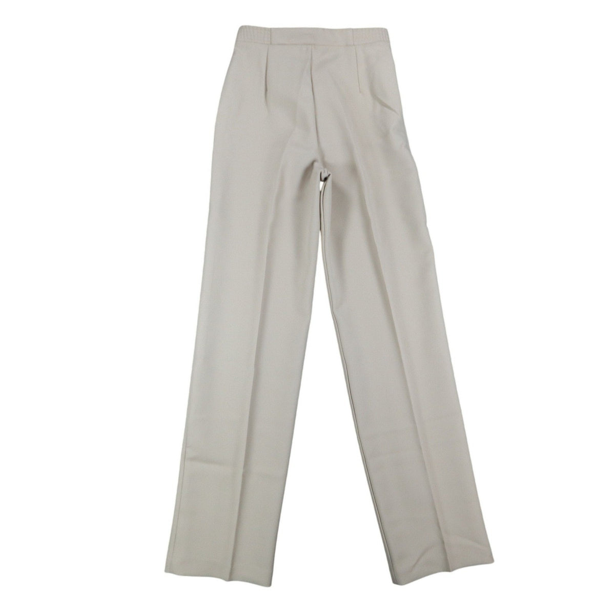 Donnkenny Pants Womens 8 Vintage 80s Beige Polyester Stretch Straight Leg NWT
