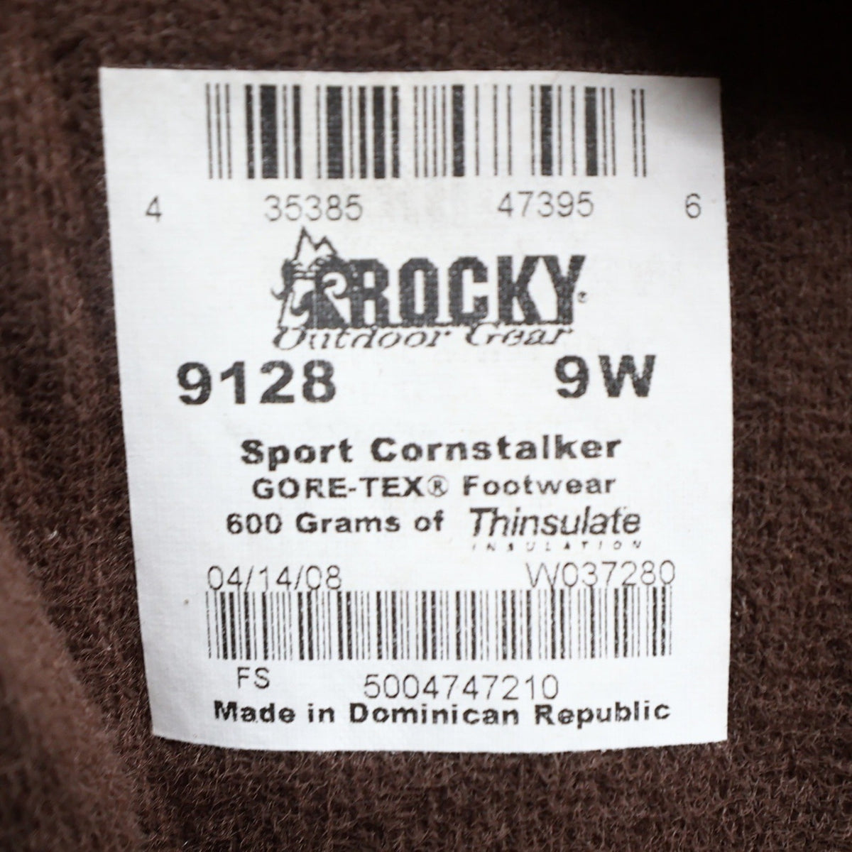 Rocky 9" CornStalker GTX Hunting Boots Mens 9W Camo Leather NWT