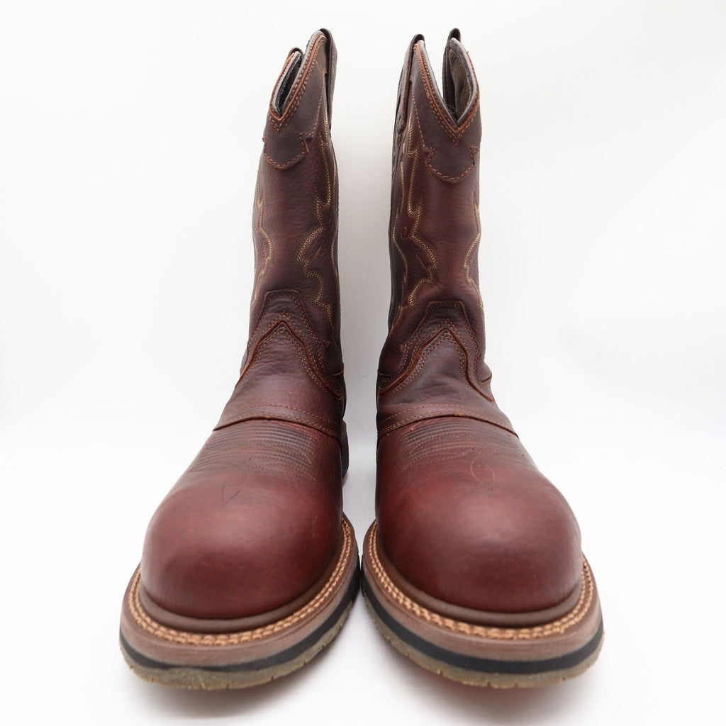 Double-H Boots Mens 11 D Roper Leather Work Safety Toe DH5133 Brown NIB