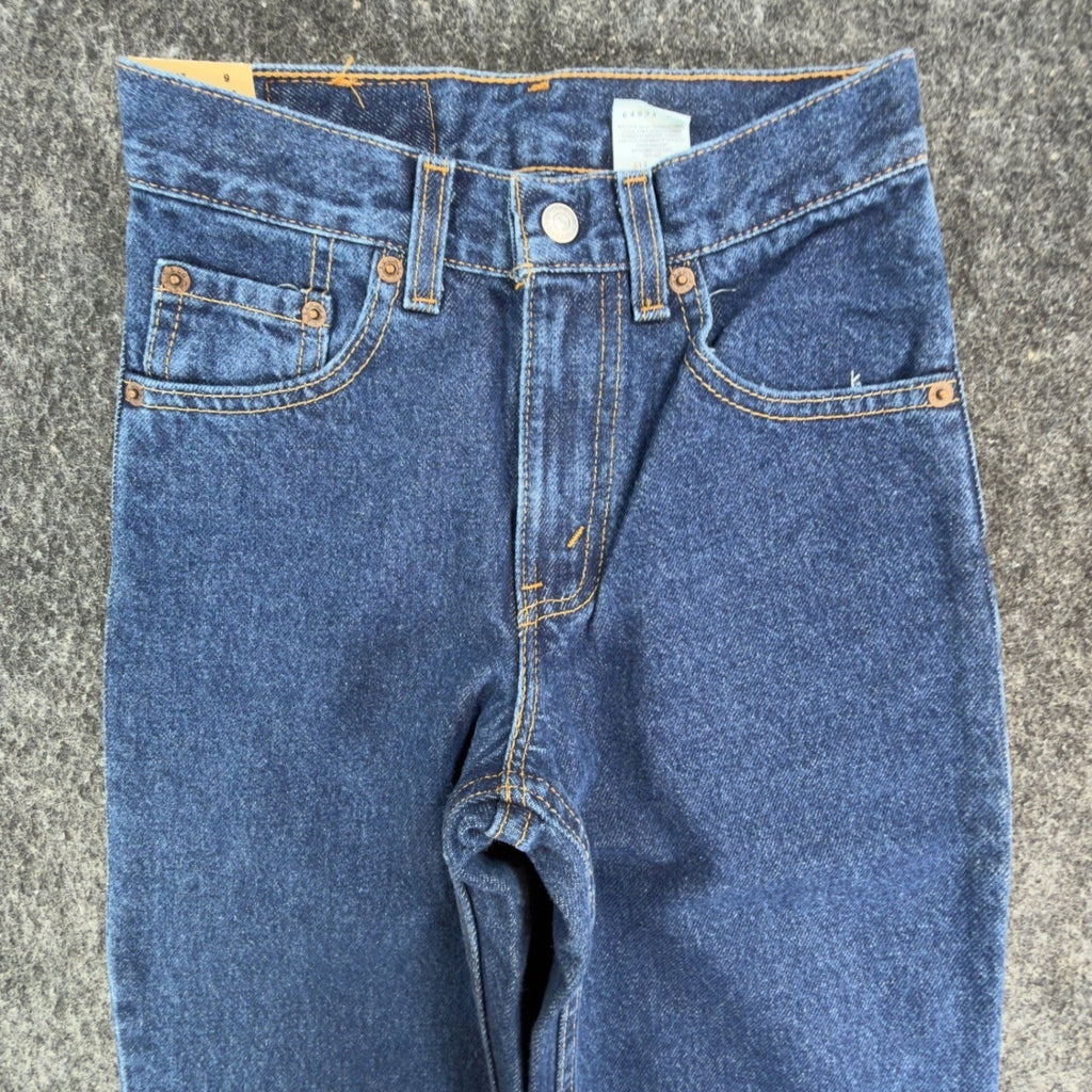 Levi's 550 Boys 11 Slim Medium Wash Vintage 90s Relaxed Jeans Made in USA