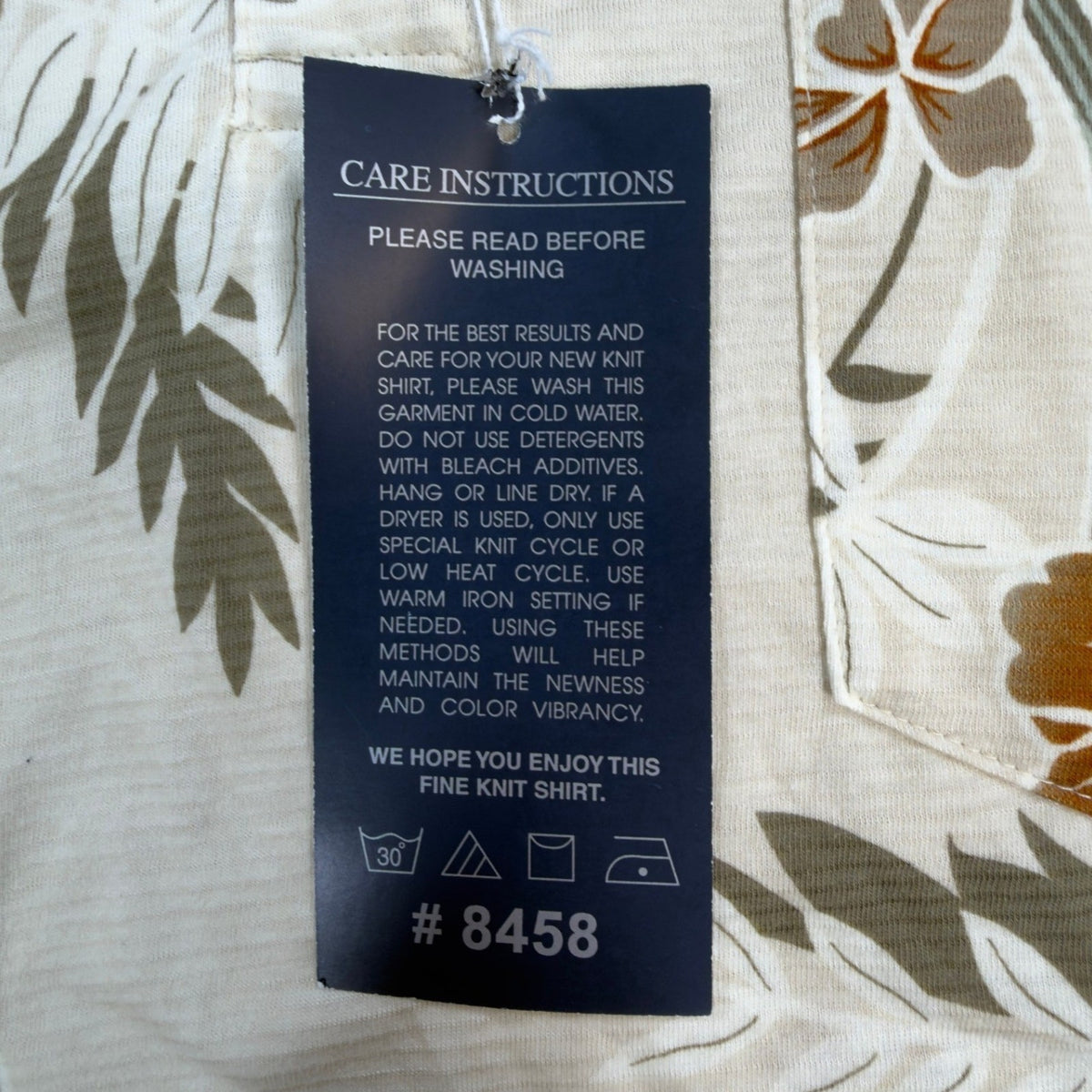 Winner Mate Polo Shirt Mens M Y2K Beige Cotton Rayon Tropical Floral Hibiscus