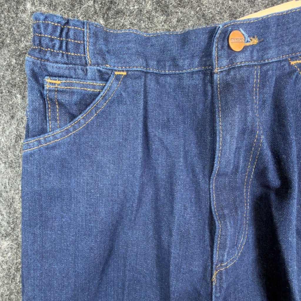 Lady Maverick Vintage 70s Jeans Womens 10 Blue High Waist Elastic NOS NWT
