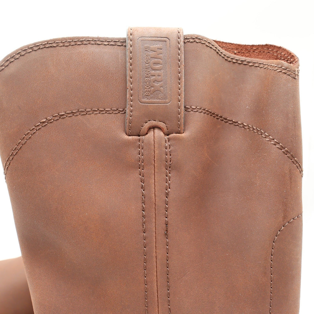 Worx Red Wing 5701 Steel Toe Boots Mens 11 Brown Leather Work Pull-On NIB - take2supply