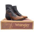 Wrangler Rugged Wear 8-Inch Dress Packer Boots Women's 9 Gaucho Crazyhorse Black NWT