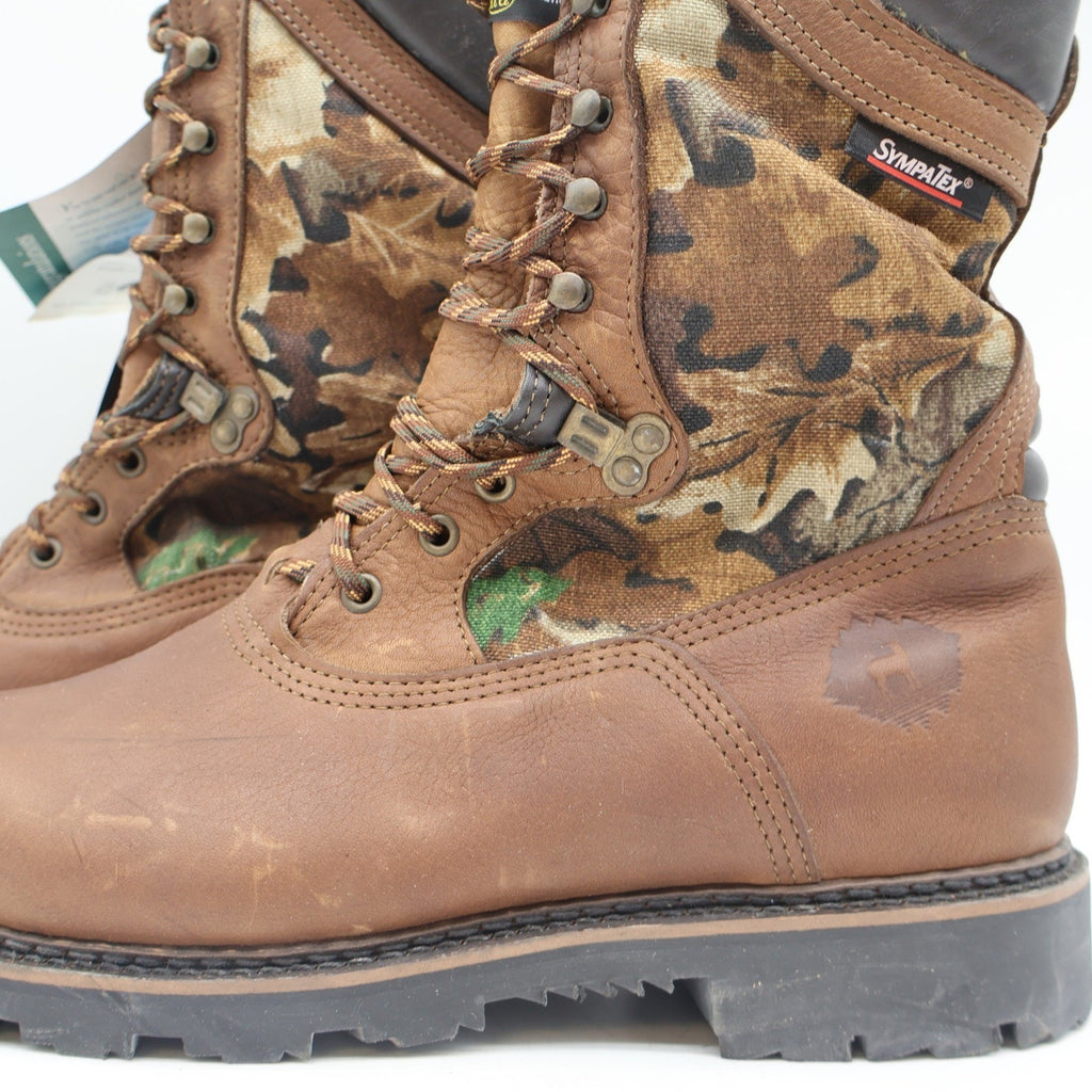 Lake of the Woods Hunting Boots Mens 9.5 D Vintage USA Camo 800g Thinsulate 5263 - take2supply