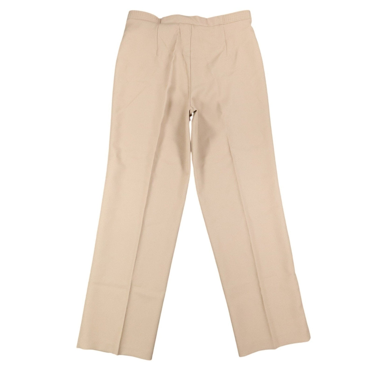 Rhondaly NY Dress Pants Womens 20 Vintage 70s Beige Polyester Straight Leg NWT