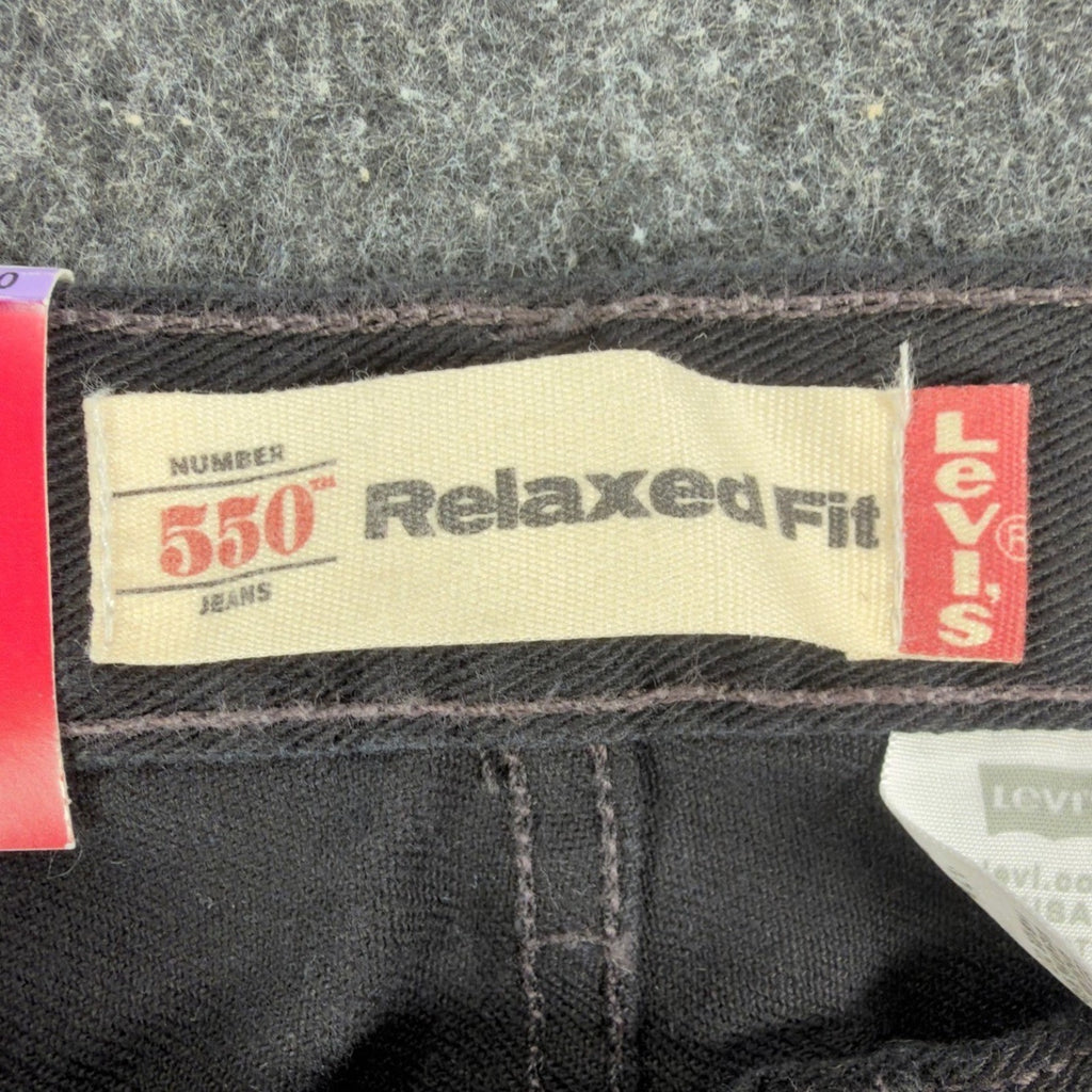 Levi's Y2K 550 Student Relaxed Fit Jeans Men 29x30 Black Denim NWT Deadstock