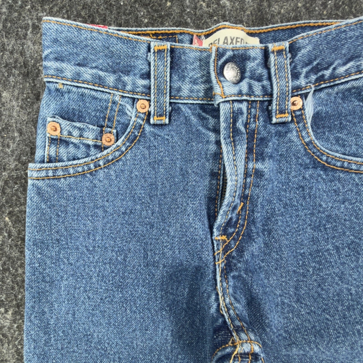 Levi's Vintage 90s Boys 4 Regular 550 Relaxed Fit Jeans Blue Denim NWT