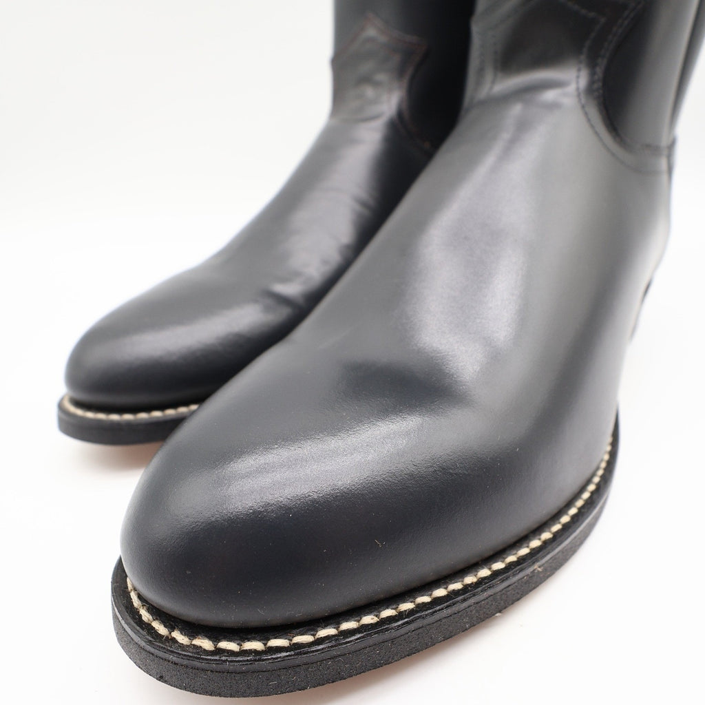 Justin Vintage 80s Western Boots Mens 9D Grey Leather Roper 3025M NIB