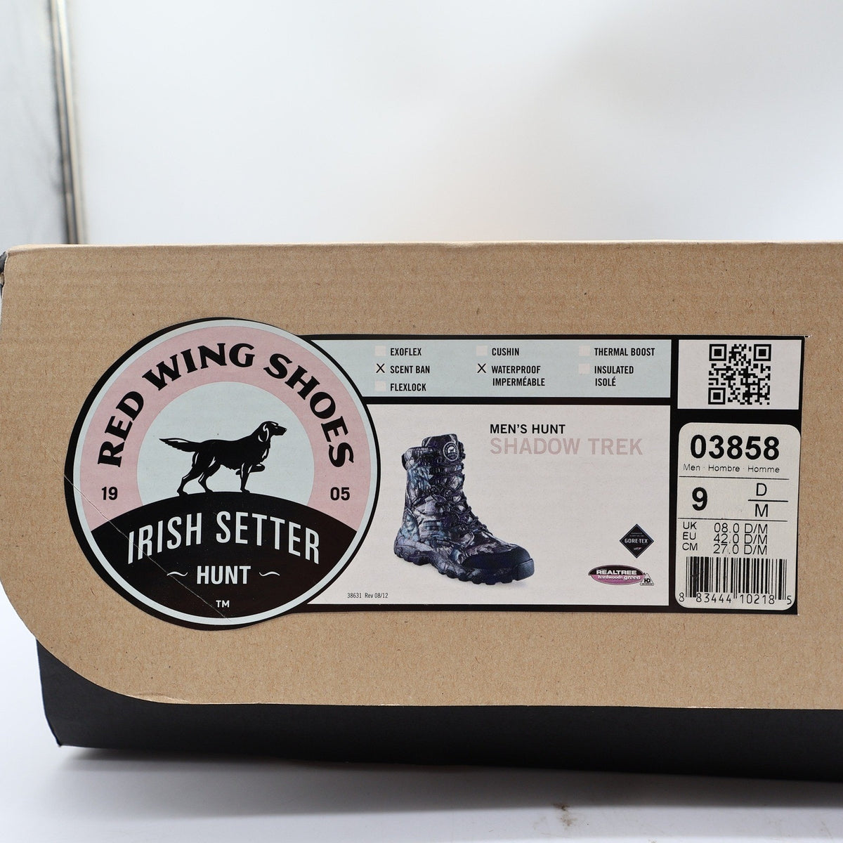 Irish Setter Boots Mens Size 9 D Shadow Trek Gore-Tex Camo Hunting 3858 NIB - take2supply