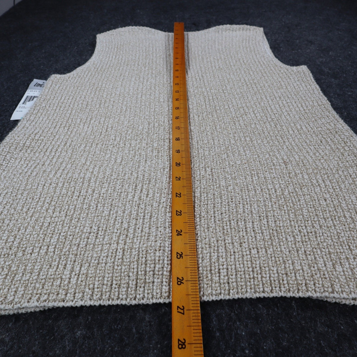 Lucia Sweater Vest Womens Medium Vintage 90s Beige Cotton Knit Button Front USA