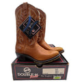 Double-H 3229 AG7 Brown Leather Western Work Boots Men's 10.5D NWT Deadstock