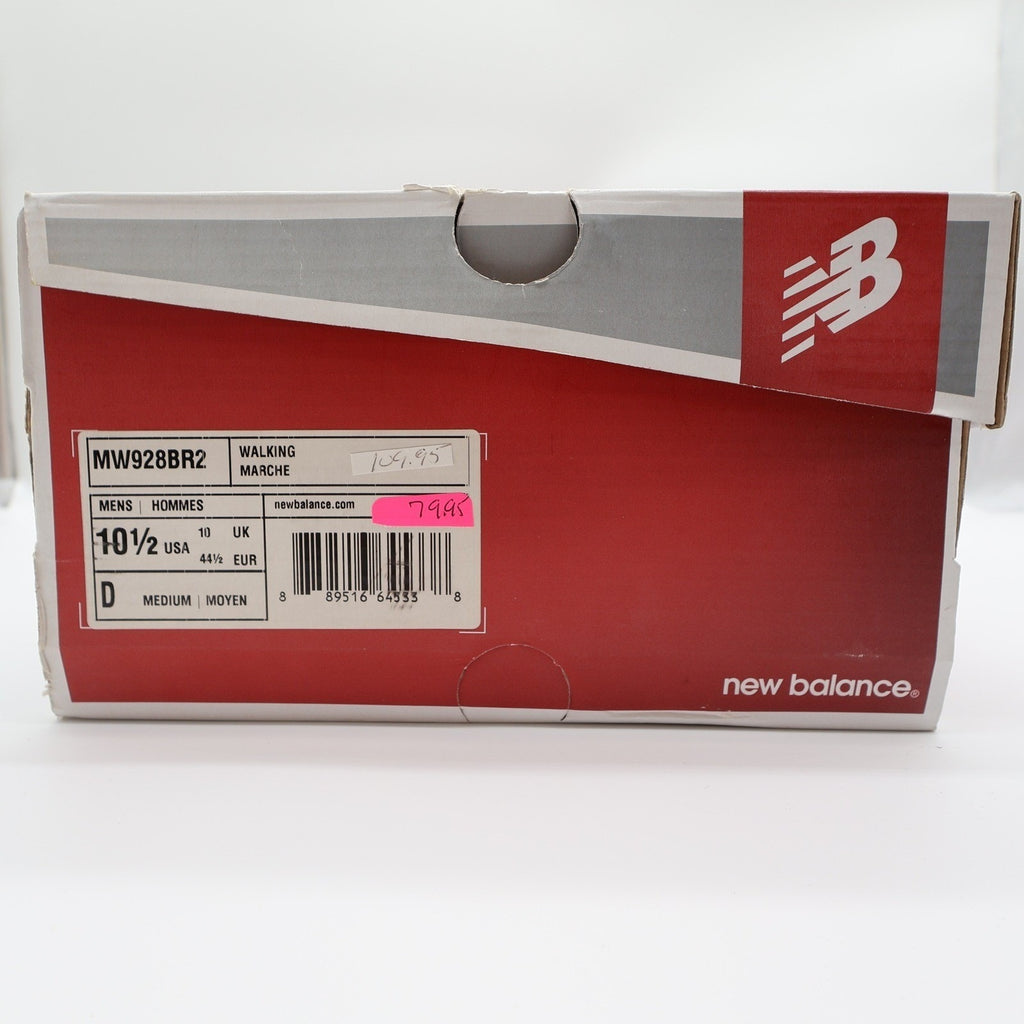 New Balance 928v2 Mens 10.5 Brown Leather Walking Shoes MW928BR2 Rollbar NEW
