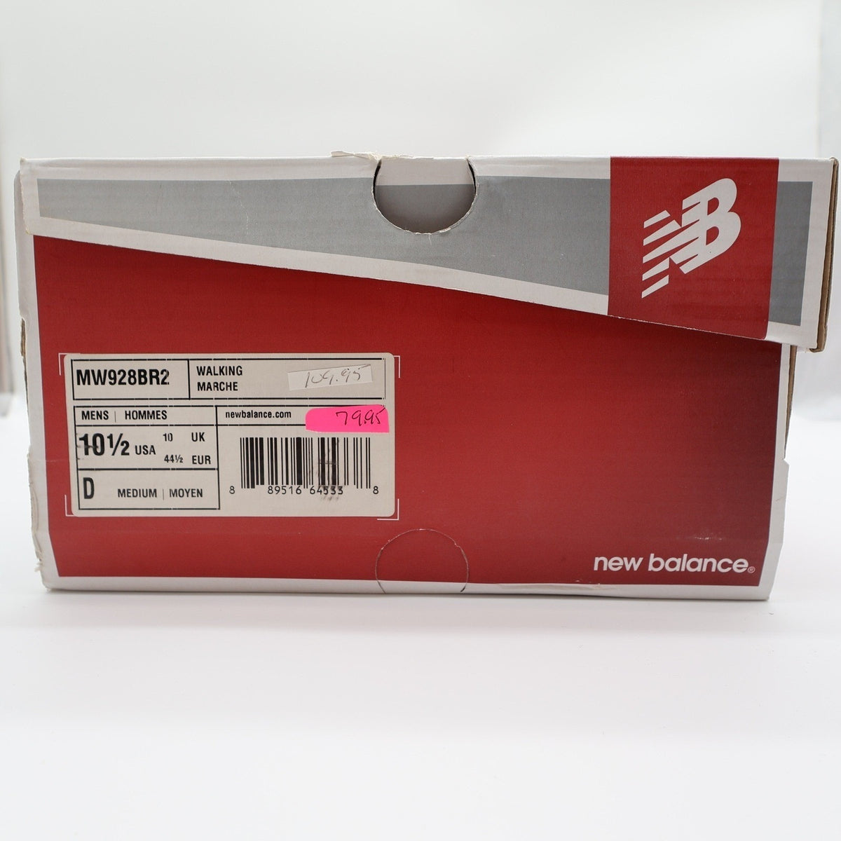 New Balance 928v2 Mens 10.5 Brown Leather Walking Shoes MW928BR2 Rollbar NEW