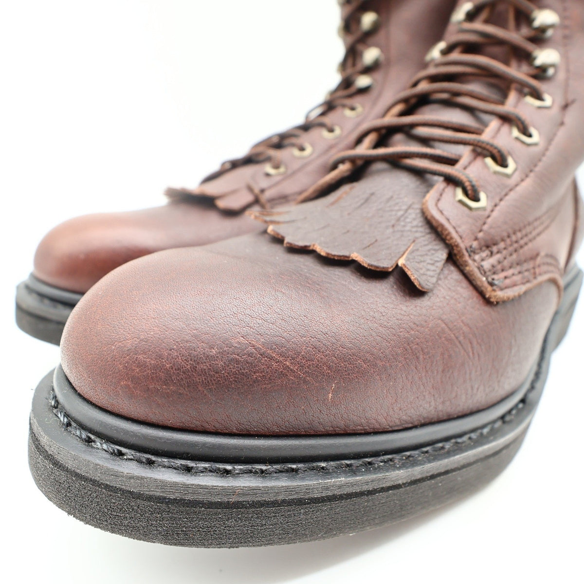 Dan Post Leather Work Boots Men 9.5 D Brown Oily Lace Up Kiltie NWT Box