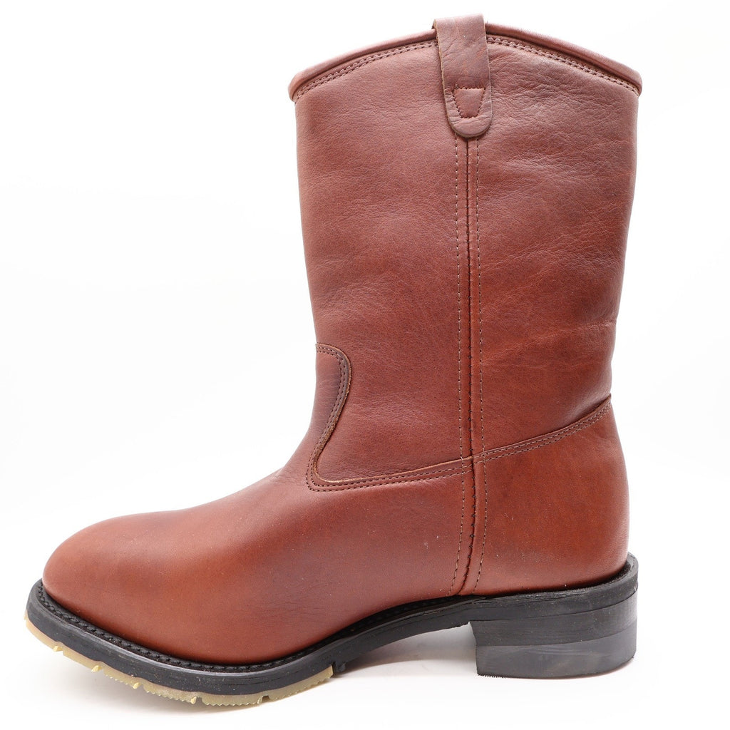 Double-H Wellington Boots Mens 10.5 D Brown Leather Work Boots NWT