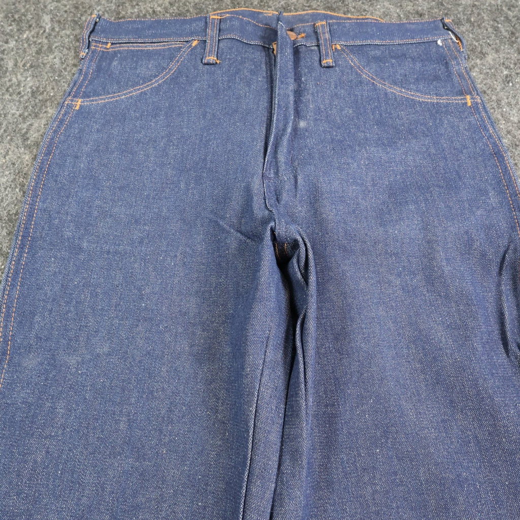 Maverick Vintage 70s Flare Jeans Mens 33x34 Blue Cotton Made in USA NOS