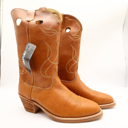 Acme Vintage 80s Western Cowboy Boots Mens 10.5 EW Brown Leather Box NWT