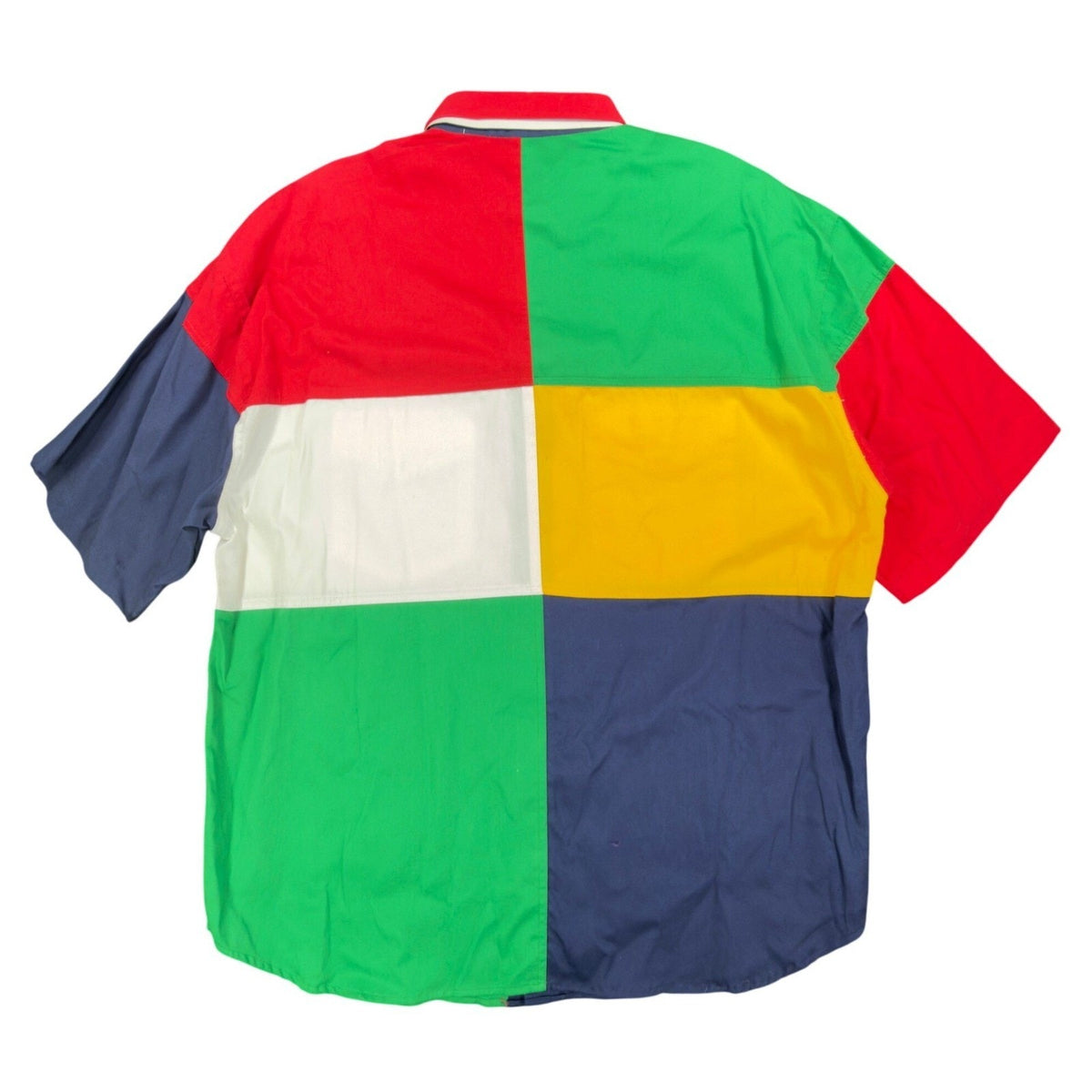 San Angelo Vintage 90s Colorblock Button Down Shirt Mens XL Multi Cotton NWT - take2supply