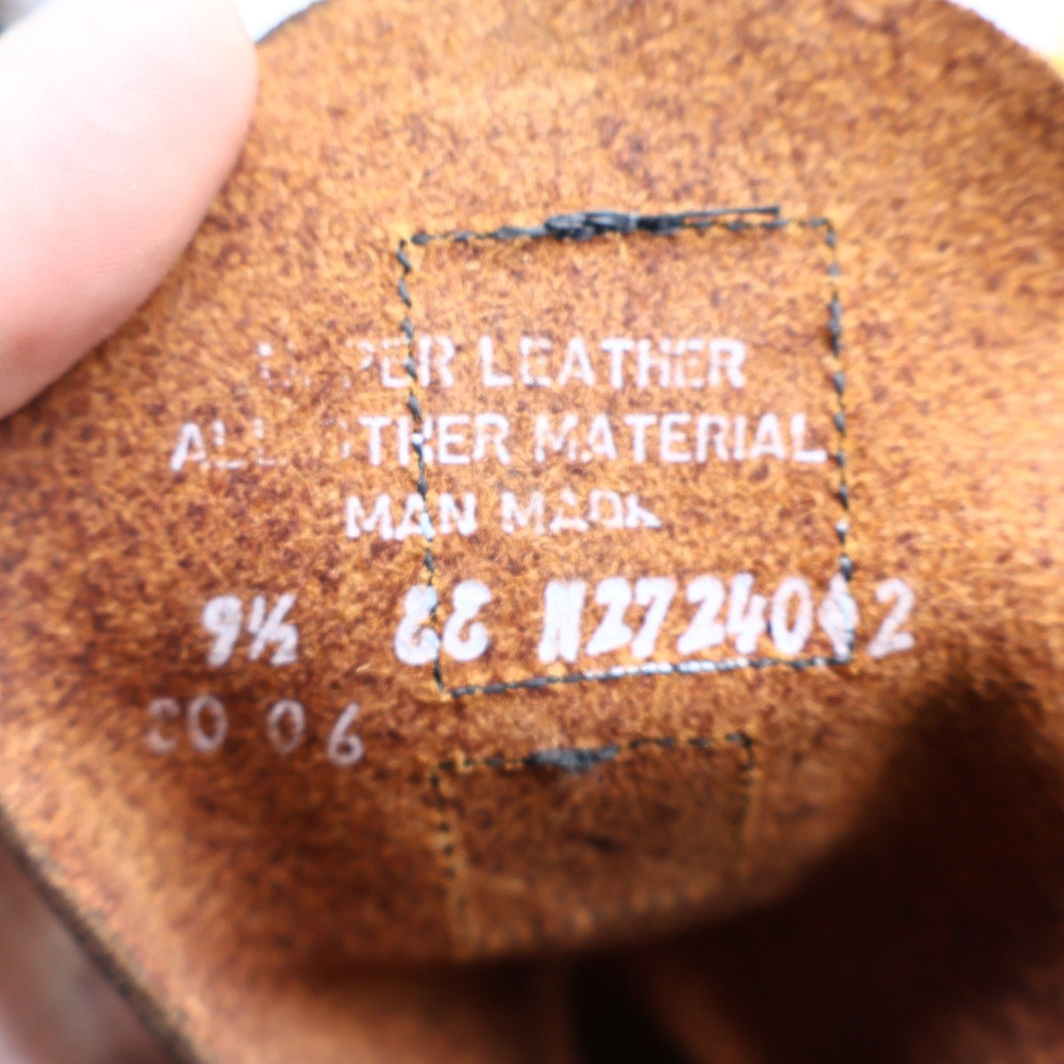 Carolina 8006 Plain Toe Farm Boot Mens 9.5 2E USA Made Brown Leather Work Boots